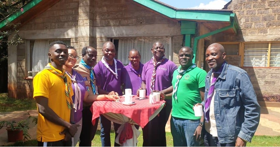 Our Chief Commissioner attending a scouting workshop