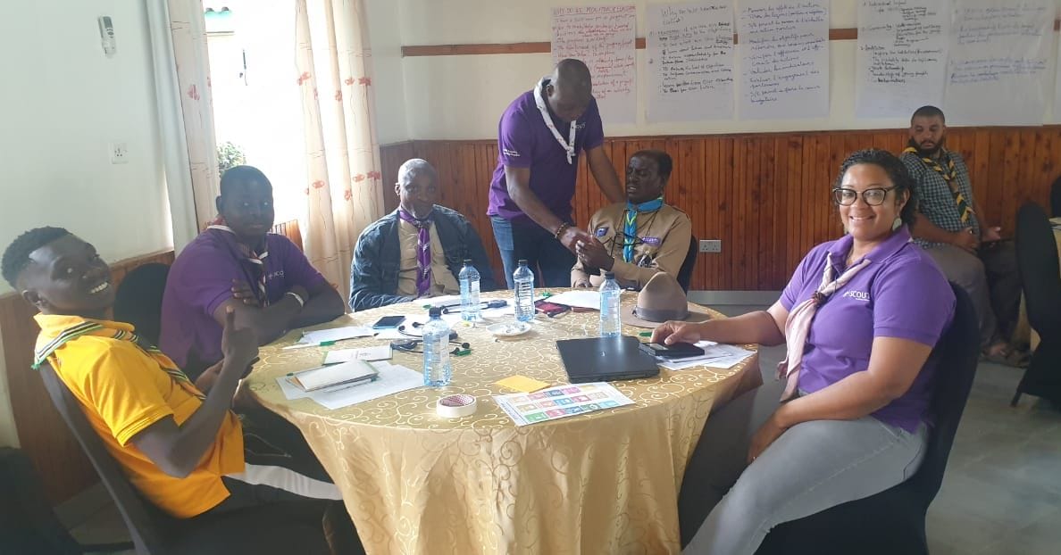 Our Chief Commissioner attending a scouting workshop