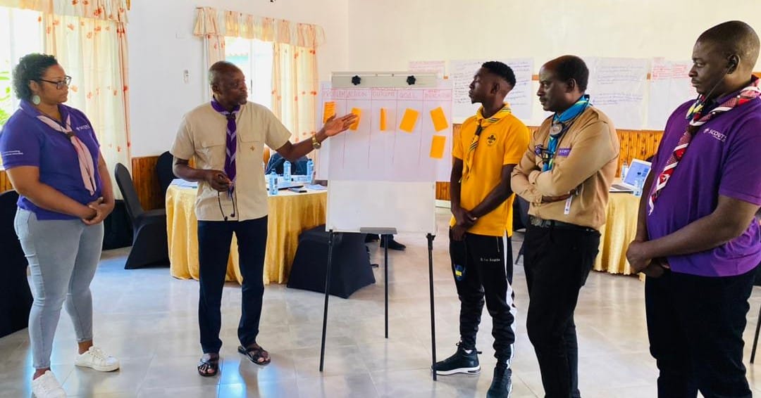 Our Chief Commissioner attending a scouting workshop