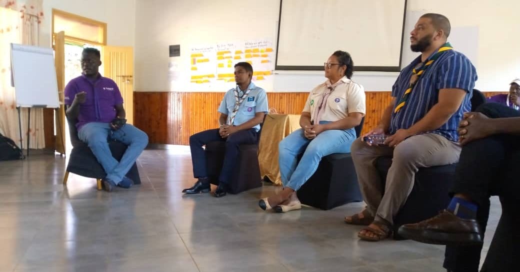 Our Chief Commissioner attending a scouting workshop