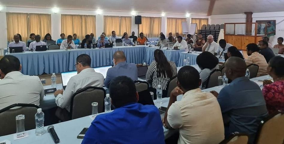 Seychelles scout association at world bank meeting in seychelles