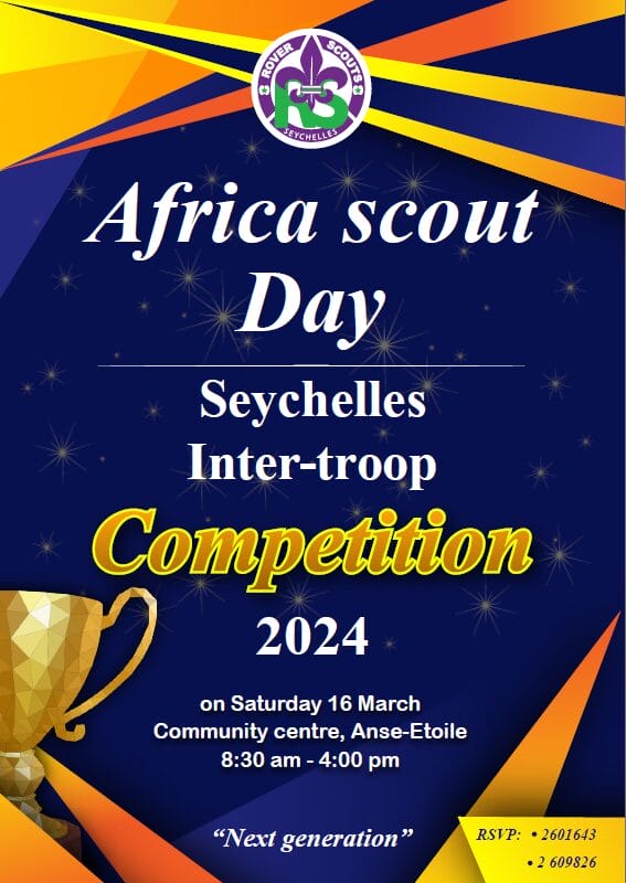 Africa scout day poster for rovers event