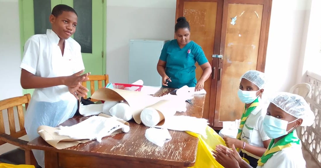 praslin scouts at baie ste anne hospital