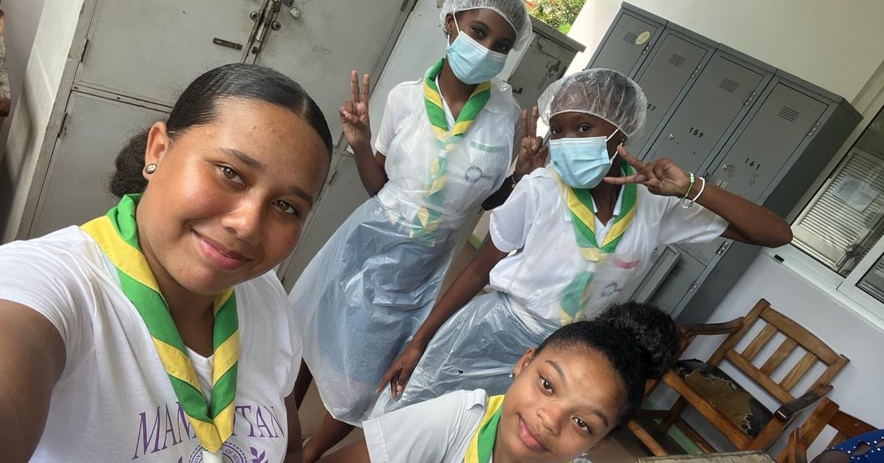 praslin scouts at baie ste anne hospital