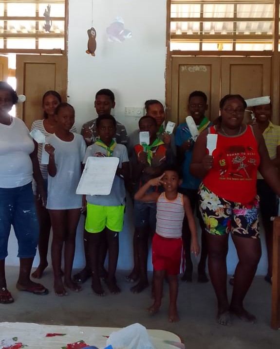 baie ste anne scouts painting baie ste anne creche