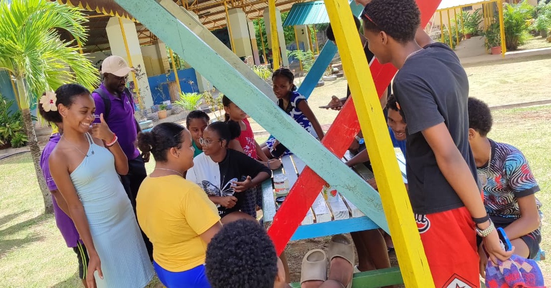 Seychelles scout association with Mr. Jacques Sandrizi