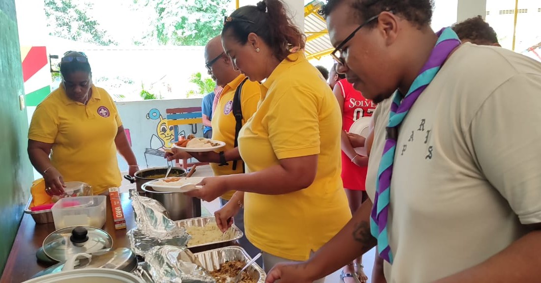 Seychelles scout association with Mr. Jacques Sandrizi