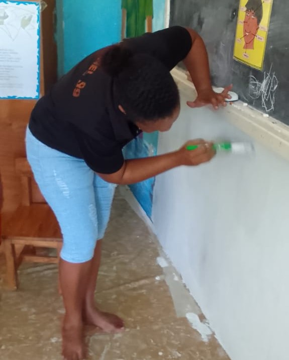 baie ste anne scouts painting baie ste anne creche